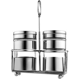 Zestaw przyprawników ze stojakiem Salve 80 ml 2