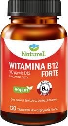 Naturell Witamina B12 Forte, 120 tabletek do rozgryzania