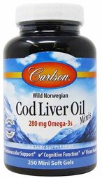Carlson Labs Cod Liver Oil Minis 250 Mini