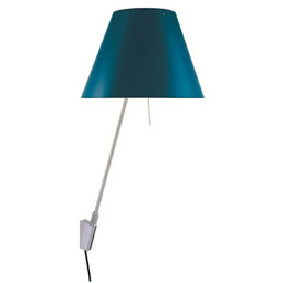 Luceplan - Costanzina Lampa Ścienna Alu/Naftowa Blue