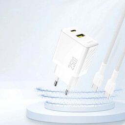 Ładowarka Dudao A26T 25W GaN USB-A, USB-C Power