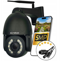 Zewnętrzna Kamera Ip Wifi Obrotowa Metalowa 5MPX Audio