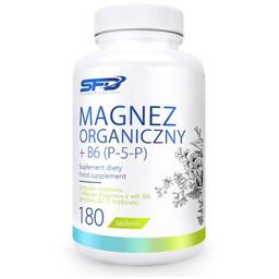 SFD Magnez Organiczny + B6 (P-5-P), 180 tabletek