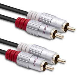 Qoltec 2x RCA męski / 2x RCA męski