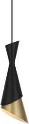 Italux Malia PND-85949-1 BK+GD lampa wisząca nowoczesna stalowa