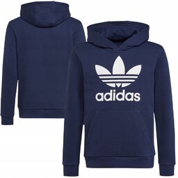 Bluza Dziecięca Adidas Kangurka Bawełna Z Kapturem Rozmiar