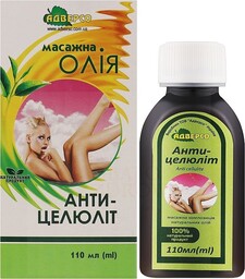 Olej do Masażu Antycellulitowy, 100% Naturalny, Adverso, 110