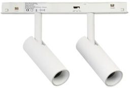 Azzardo Dwufazowa lampa szynowa ALFA biała AZ6514 2x16W