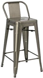 Hoker paris back short 66cm metaliczny insp. tolix
