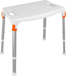 Taboret prysznicowy z uchwytami ułatwiającymi siadanie i wstawanie