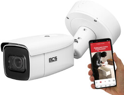 Kamera zewnętrzna IP BCS-V-TI236IR5 APLIKACJA IR50 ZOOM MICROSD