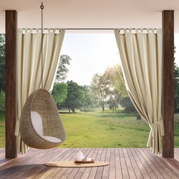 Eurofirany Zasłona gotowa 155x200 Garden beżowa jasna