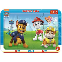 TREFL Puzzle Wesoły Psi Patrol 2 w 1
