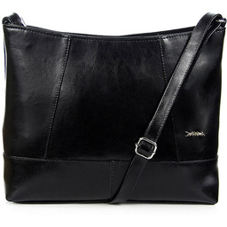 Torebka skórzana listonoszka DAN-A T336 czarna