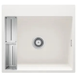 Deante Magnetic ZRM_A10A Granitowy Alabaster Zlewozmywak prostokątny