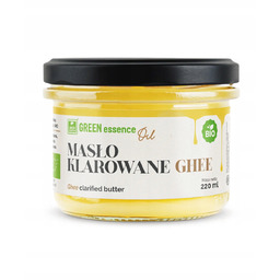 MASŁO KLAROWANE GHEE BIO 220 ml naturalne świeże