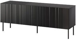 Szafka RTV czarna mat 150 cm Milo