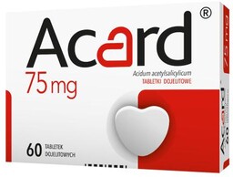 Acard 75 mg tabletki dojelitowe, 60tabletek