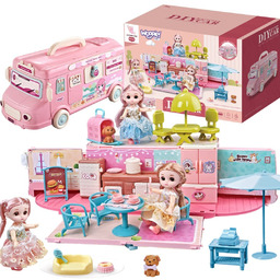 Woopie Kamper 2W1 Domek Xxl Zestaw Dla Lalek