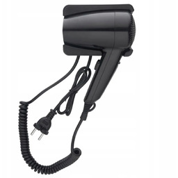 Suszarka do włosów hotelowa czarna wisząca 1200
