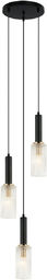 Italux Perola PND-43309-3 BK+BR lampa wisząca nowoczesna stalowa