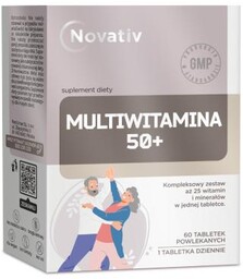 Novativ Multiwitamina 50+, 60tabl. powlekanych