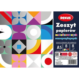 Zeszyt papierów kolor samoprzylep. A5/8K (10szt)