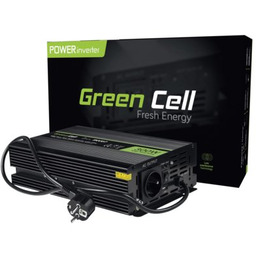 GREENCELL Przetwornica tryb UPS 12V na 230V Czysta