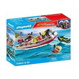 Zestaw figurek Action Heroes 71464 Łódź straży pożarnej