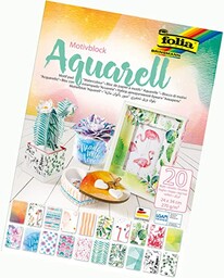 folia 48749 - blok z motywem akwareli, 20