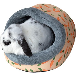 Rosewood Marchewkowe pluszowe łóżko z kapturem dla małych