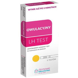 Test owulacyjny Strumieniowy LH, 5 sztuk /Domowe Laboratorium/
