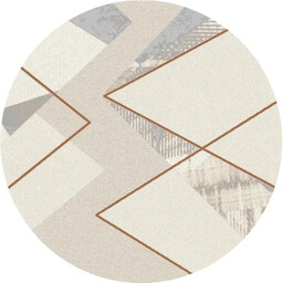 Dywan okrągły Dywilan Stylish 21/HE023 gold/beige