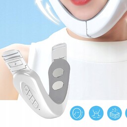 LIFTINGUJĄCE URZĄDZENIE ELEKTRYCZNE DO TWARZY UJĘDRNIAJĄCE SKÓRĘ PODBRÓDEK