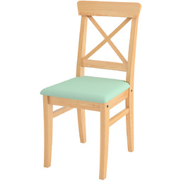 Pokrowiec na krzesło Ingolf z tapicerowanym siedziskiem, zieleń