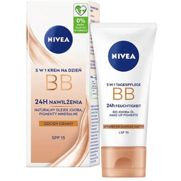 NIVEA 5w1 krem BB na dzień SPF15 Ciemny