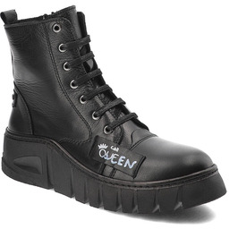 Venezia Czarne Botki Wygodne Obuwie Damskie