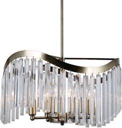Italux Sabriga PND-44544-6 lampa wisząca glamour kryształy brąz
