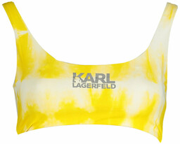 KARL LAGERFELD KOSTIUM KĄPIELOWY TOP DAMSKI ŻÓŁTY
