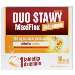 Duo Stawy MaxiFlex Glukozamina, 30 tabletek musujących