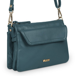 Torebka Skórzana Vezze Troika Turkusowa