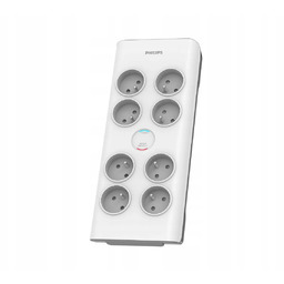 Przedłużacz Listwa zasilająca antyprzepięciowa Philips 2m 8 gniazd