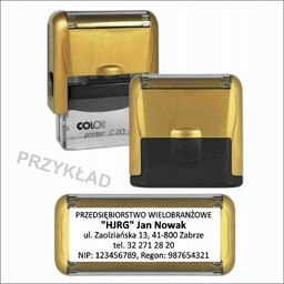 PIECZĄTKA FIRMOWA, LEKARSKA- twoje DANE- COLOP C30
