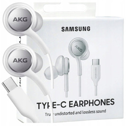 Słuchawki przewodowe dokanałowe Samsung AKG Type-C BIAŁE, mega