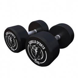 2x15 kg zestaw hantli gumowanych profesjonalne Gorilla Sports