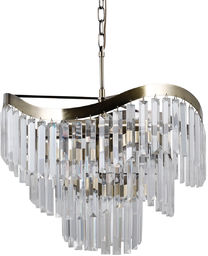 Italux Sabriga PND-44544-8 lampa wisząca glamour kryształy brąz