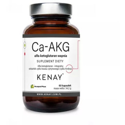 Kenay Ca-AKG Alfa-Ketoglutaran Wapnia Suplement diety 60 kapsułek