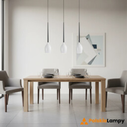 Lampa nad stół wisząca nowoczesna IZZA 3 biała