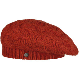 Beret z Dzianiny Jesila by Lierys, pomarańczowy, One
