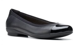 Clarks Sara Orchid [black leather] - rozmiar 41.5